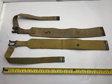 Load image into Gallery viewer, Original WW2 British Army 37 Pattern Canvass L Straps Set
