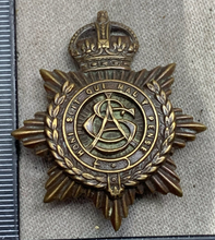 Charger l&#39;image dans la galerie, Original WW1 British Army Serice Corps ASC Cap Badge - Officers Bronze
