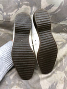 Genuine British Army Women's White Summer Shoes - WW2 Pattern - Size UK 12 L - The Militaria Shop