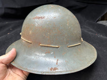 Load image into Gallery viewer, Original WW2 British Civil Defence Civillian Zuckerman Helmet -Medium 1941 Dated
