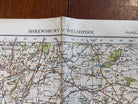 Original WW2 British Army GSGS Map of England & Wales - Shrewsbury & Welshpool - The Militaria Shop