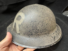 Load image into Gallery viewer, Original WW2 British Civil Defence Home Front Rescue Helmet Complete
