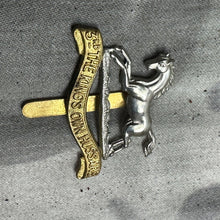 Load image into Gallery viewer, Original WW2 British Army Cap Badge - 3rd The King&#39;s Own Hussars
