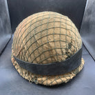 Genuine Dutch Army M53 Euroclone of US M1 Camouflaged Helmet & Liner Set - The Militaria Shop