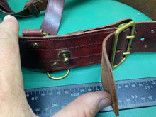 Load image into Gallery viewer, Original British Army WW1 / WW2 Officer&#39;s Sam Browne Belt with Cross Strap - 36&quot;
