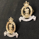 Original British Collar Badge Pair - Adjutant Generals Corps - The Militaria Shop