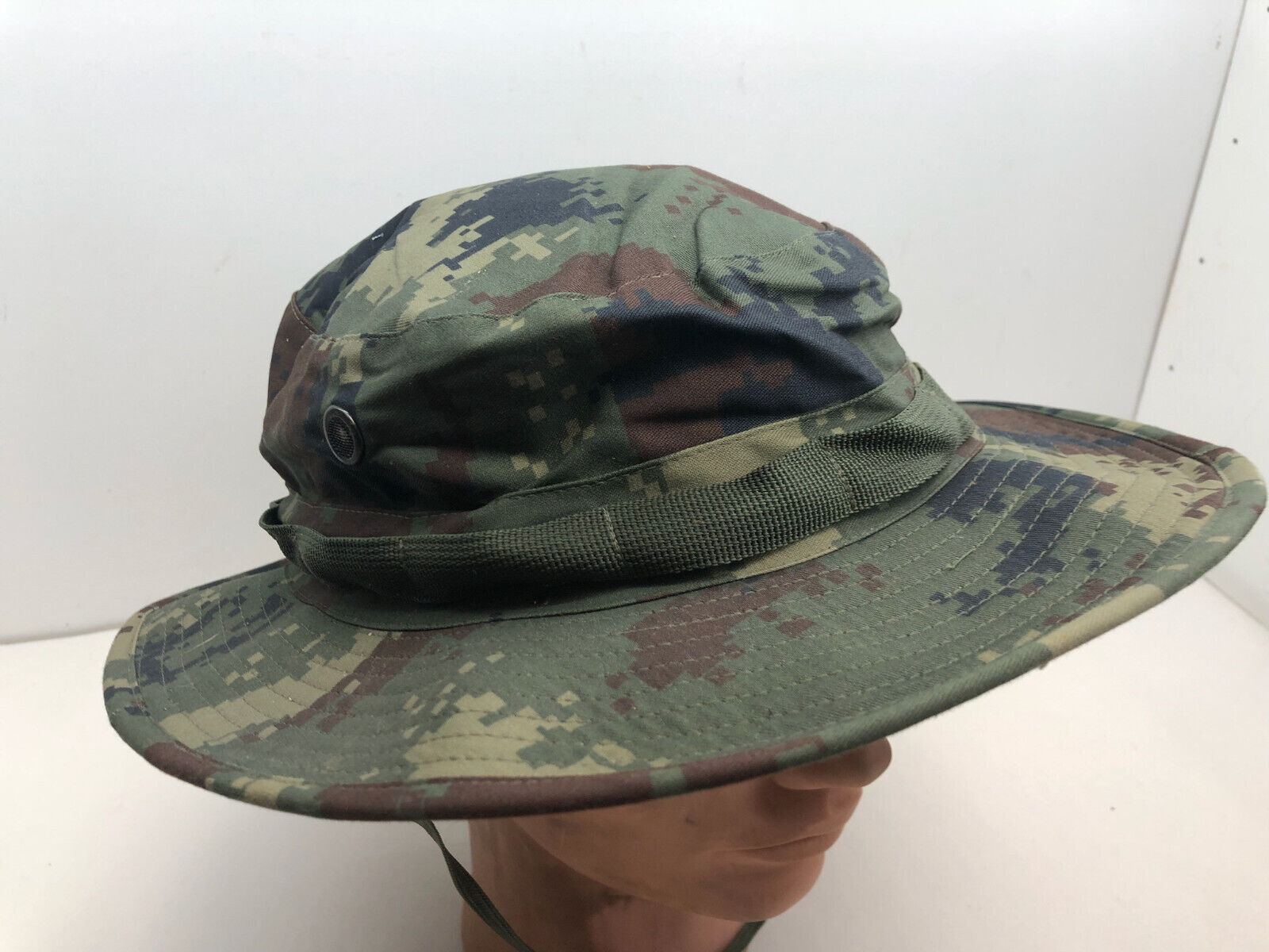 Genuine US Army Digital Jungle Camouflage Boonie Sun Hat Type II - Size 8 1/2 - The Militaria Shop