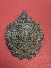Load image into Gallery viewer, Original WW2 British Army Cap Badge - Argyll &amp; Southerland Highlanders Brooch
