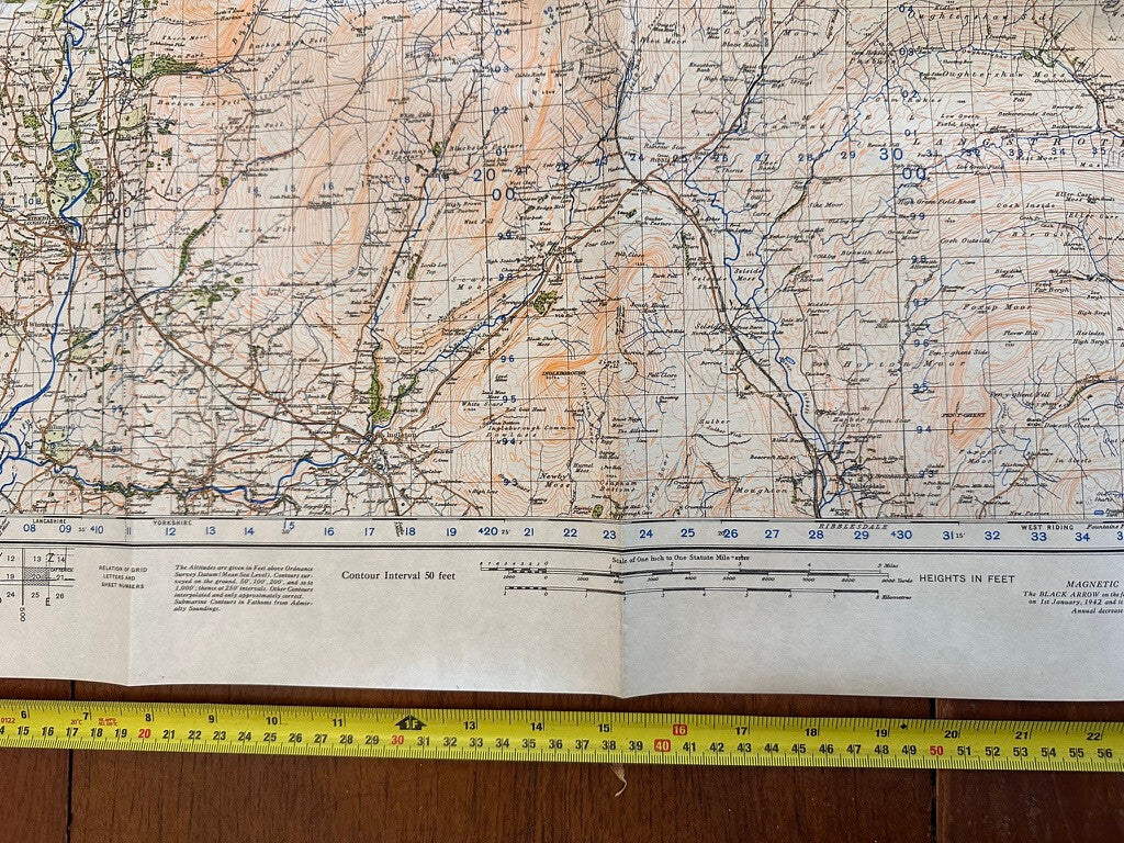 Original WW2 British Army GSGS Map of Scotland - Helmsdale - The Militaria Shop