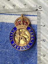 Load image into Gallery viewer, Original WW2 British Home Front Civil Defence Enamel Lapel Badge
