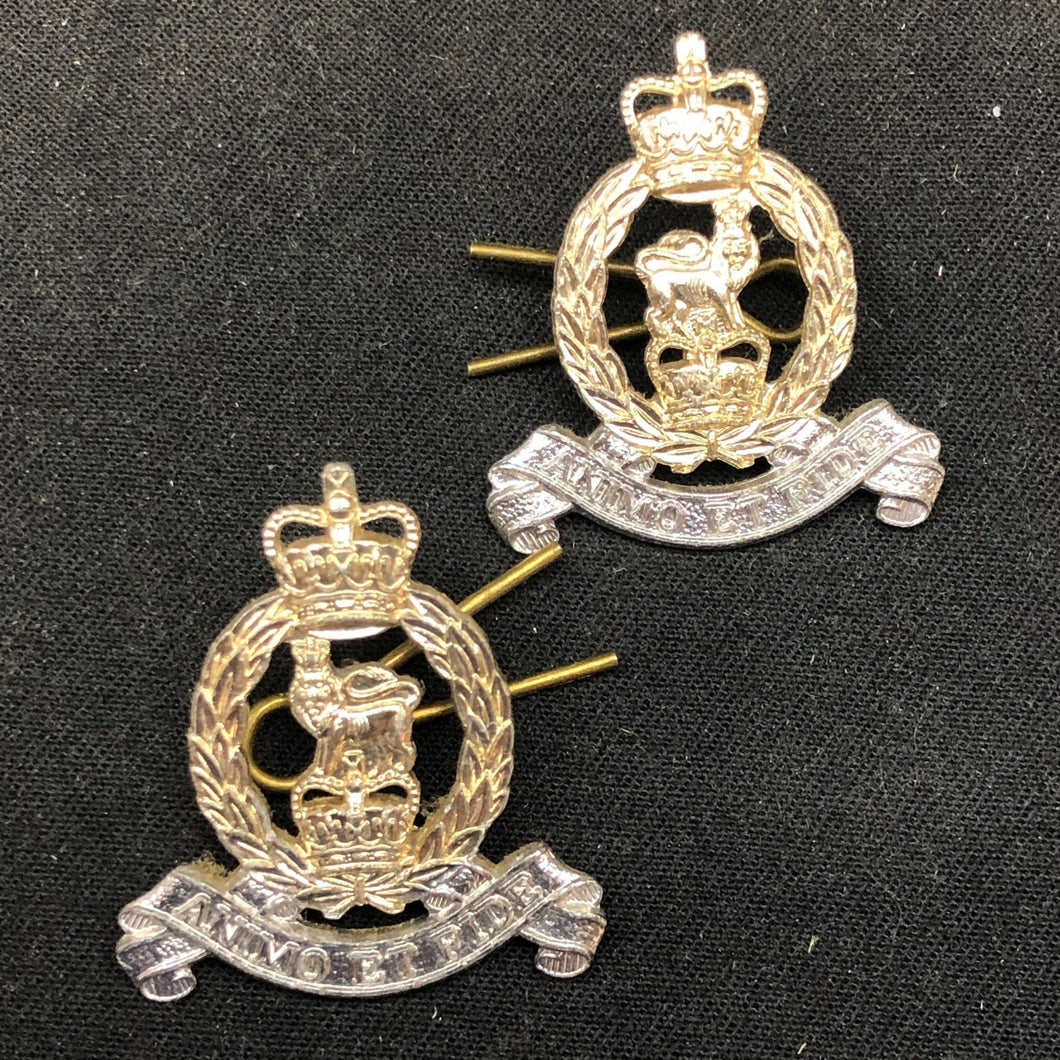 Original British Collar Badge Pair - Adjutant Generals Corps - The Militaria Shop