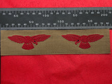 Load image into Gallery viewer, Original WW2 British RAF Tropical Royal Air Force Unissued Shoulder Eagle Badges
