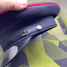 Load image into Gallery viewer, Original British Army Royal Engineers Guards Peaked Cap - 56cm - The Militaria Shop
