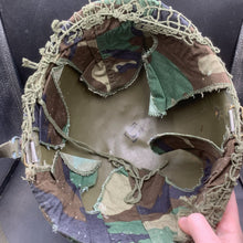 Load image into Gallery viewer, Genuine Dutch Army M53 Euroclone of WW2 US M1 Camouflaged Helmet &amp; Liner Set - The Militaria Shop
