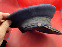 Load image into Gallery viewer, Original British Army High Ranking Officer&#39;s Cap with Braided Peak - Size 6  7/8
