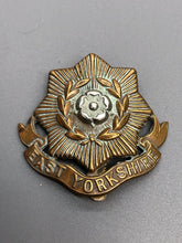 Load image into Gallery viewer, Original WW2 British Army East Yorkshire Regiment Cap Badge
