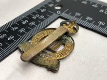 Load image into Gallery viewer, Original WW2 British Army Cap Badge - 4th Queen&#39;s Own Hussars Regiment
