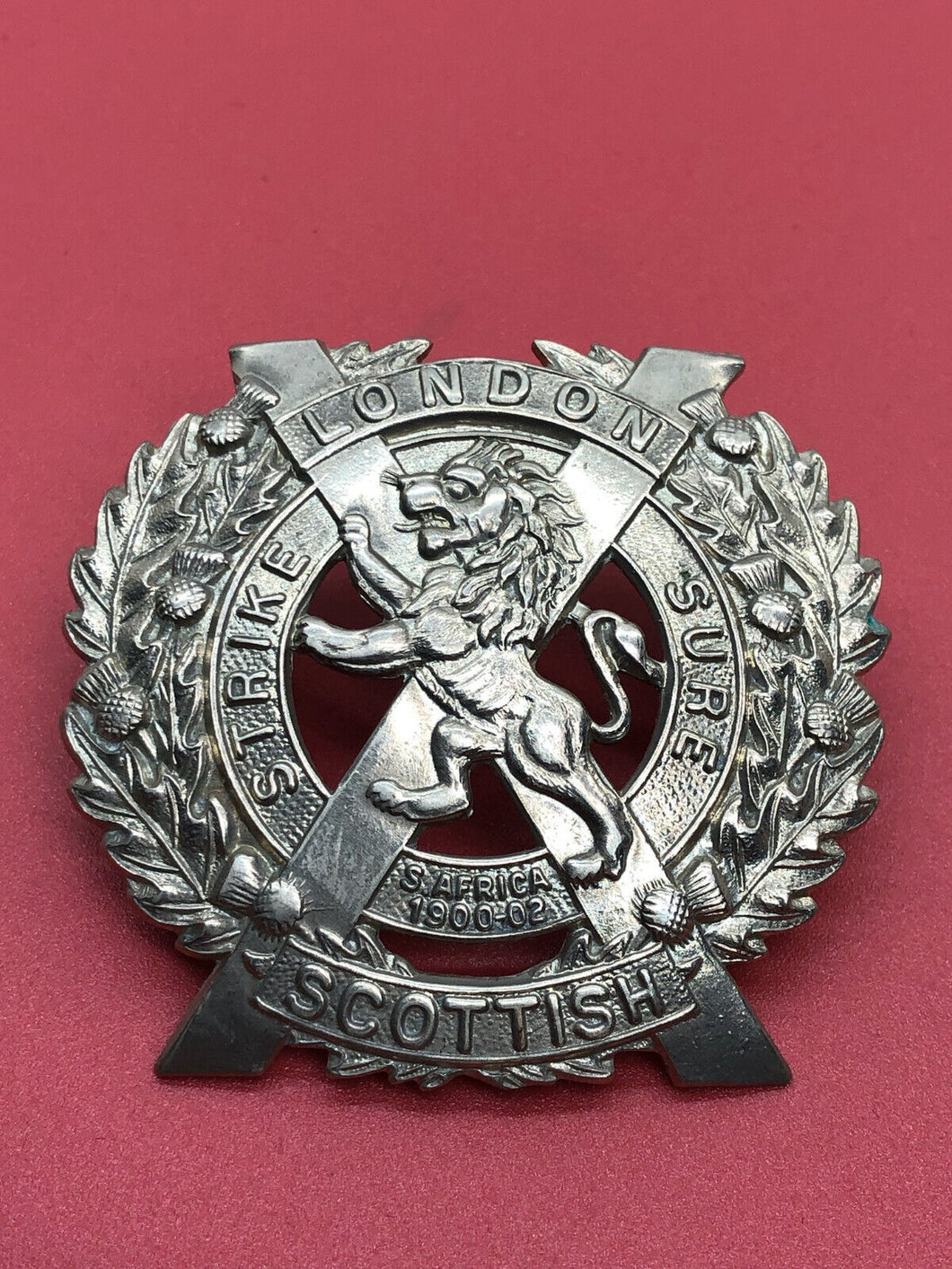 Original WW2 British Army Cap Badge - London Scottish Regiment