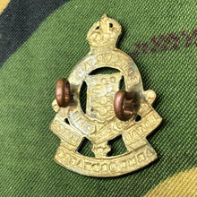 Load image into Gallery viewer, Original British Army WW2 Collar Badge - Royal Army Ordnance Corps RAOC - The Militaria Shop
