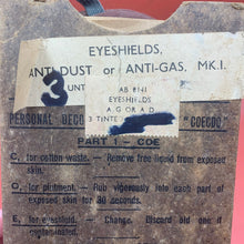 Load image into Gallery viewer, Original WW2 British Army Anti-Gas MkI Eyeshields
