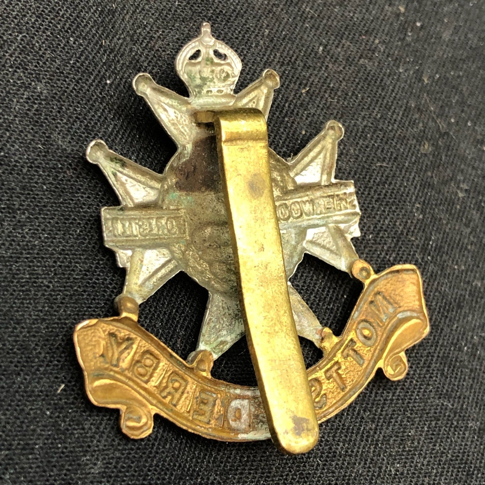 Original WW2 British Army Cap Badge - Sherwood Foresters - The Militaria Shop