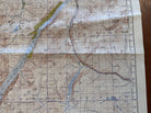 Original WW2 British Army OS Map of Scotland - Loch Ericht & Loch Laggan - The Militaria Shop