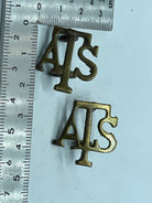 Original Pair WW1 British Army Auxiliary Territorial Service ATS Shoulder Titles - The Militaria Shop