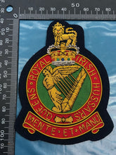 Load image into Gallery viewer, British Army Bullion Embroidered Blazer Badge - Queen&#39;s Royal Irish Hussars
