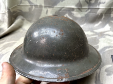 Load image into Gallery viewer, Original WW2 Mk2 British Home Front Civil Defence Helmet &amp; Liner Set
