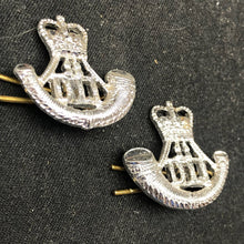 Charger l&#39;image dans la galerie, Original British Collar Badge Pair - Durham Light Infantry - The Militaria Shop
