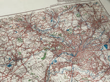 Load image into Gallery viewer, Original WW2 German Army Map of UK - Manchester / Liverpool / North West England
