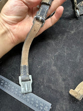 Load image into Gallery viewer, Original German Army WW2 Style Solider Equipment Leather Y Straps
