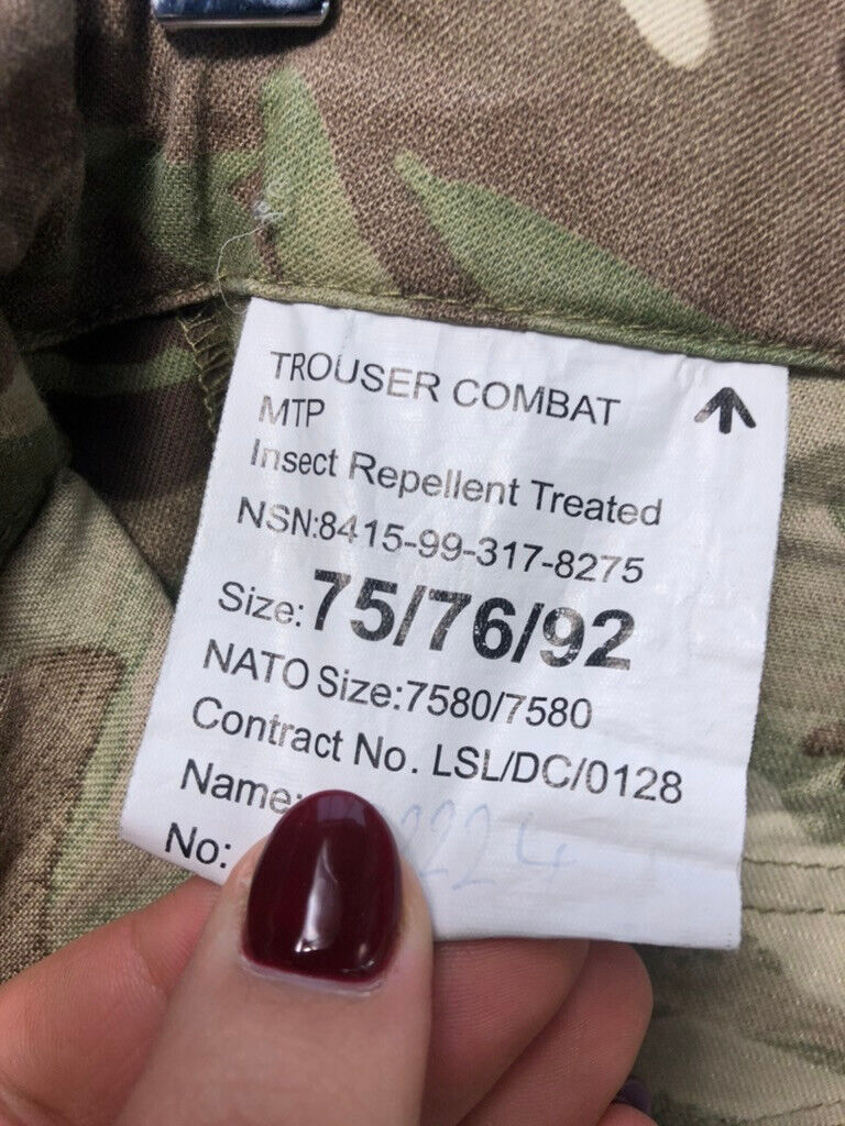 British Army Surplus MTP Camo Combat Trousers - Size 75/76/92 - The Militaria Shop