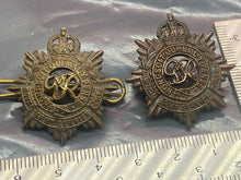 Load image into Gallery viewer, British Army WW2 Royal Army Service Corps Officer&#39;s Bronze Collar Badges
