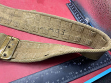 Charger l&#39;image dans la galerie, Original British Army 37 Pattern Webbing Belt with Brass Fittings - Approx 38&quot;
