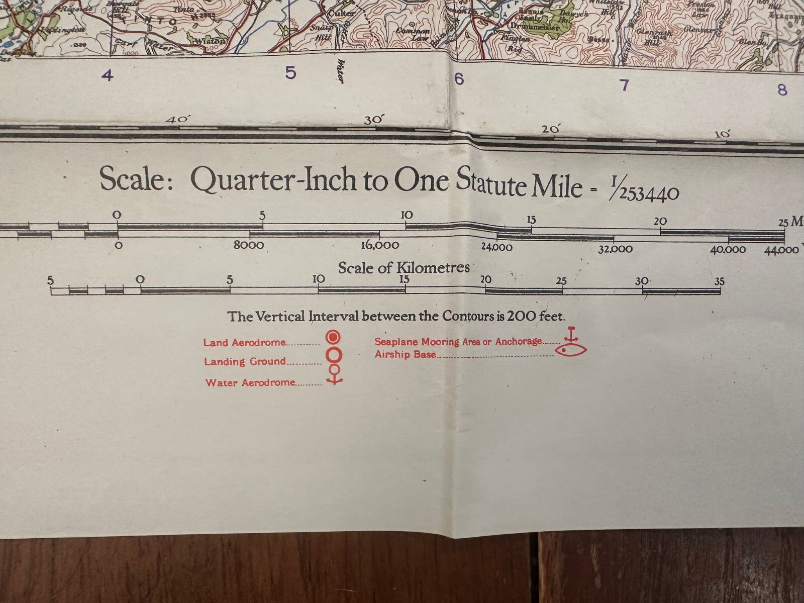 Original WW2 British Army RAF Navy Base Map of Scotland - The Forth, Clyne & Tay - The Militaria Shop