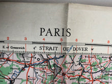 Load image into Gallery viewer, Original WW2 British Army / RAF Map - Paris - France
