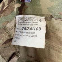 Load image into Gallery viewer, Genuine British Army Warm Weather Combat Trousers MTP Camouflage  Size 85/84/100
