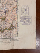 Original WW2 British Army GSGS OS Map of Great Britain - Barmouth & Aberystwtrh - The Militaria Shop