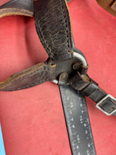 Load image into Gallery viewer, Original Post WW2 German Army Y-Straps in Leather with Metal Fittings
