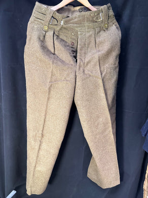 Original British Army Battledress Trousers - Size 8 - 33