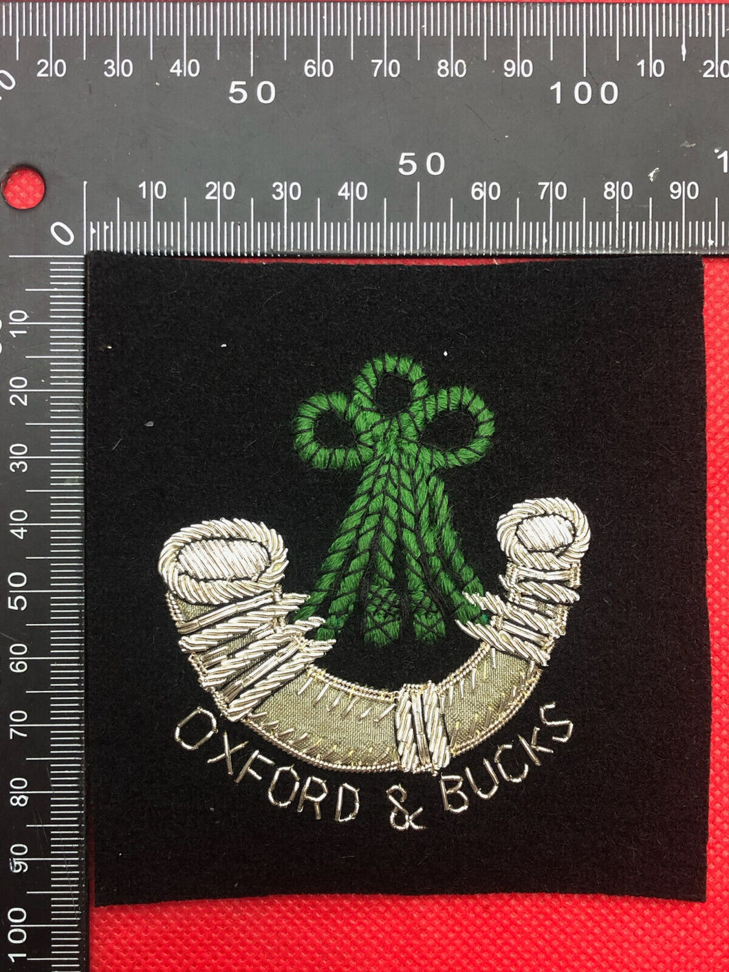 British Army Bullion Embroidered Blazer Badge - Oxs & Bucks - Oxford & Buckingha