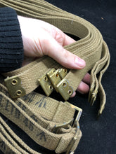 Charger l&#39;image dans la galerie, Original WW2 British Army 37 Pattern Equipment/Large Pack Strap - NOS 1945 Dated
