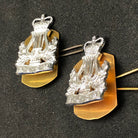 Original British Collar Badge Pair - The Army Junior School Of Music - The Militaria Shop