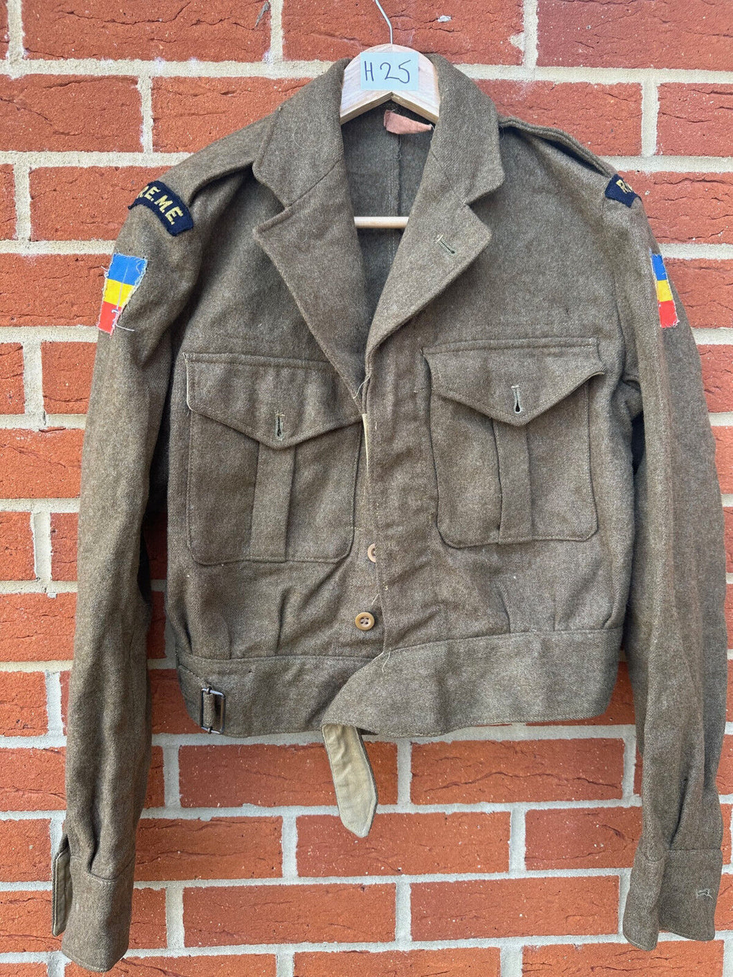 Original British Army Battledress Jacket - Size 10 - 37