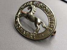 Load image into Gallery viewer, Original WW2 British Army Northamptonshire Yeomanry Cap Badge
