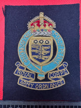 Load image into Gallery viewer, British Army Bullion Embroidered Blazer Badge - Royal Army Ordanance Corps RAOC
