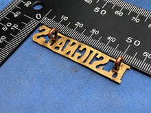 Load image into Gallery viewer, Original WW2 Brass British Army Shoulder Title Royal Signals
