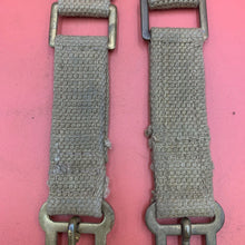 Load image into Gallery viewer, Original WW2 British Army 37 Pattern Webbing Brace Adaptors Pair
