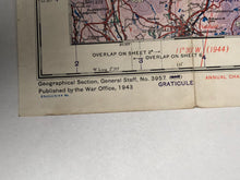 Load image into Gallery viewer, Original WW2 British Army / RAF Bases Map - North East England
